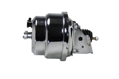 LEED Brakes 2LB05 7 in Dual Power Booster ,1-1/8in Bore,Adjustable valve (Chrome)