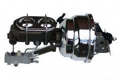 LEED Brakes 2NBB2 8 in Dual Power Booster ,1-1/8in Bore, side valve disc/drum (Chrome)