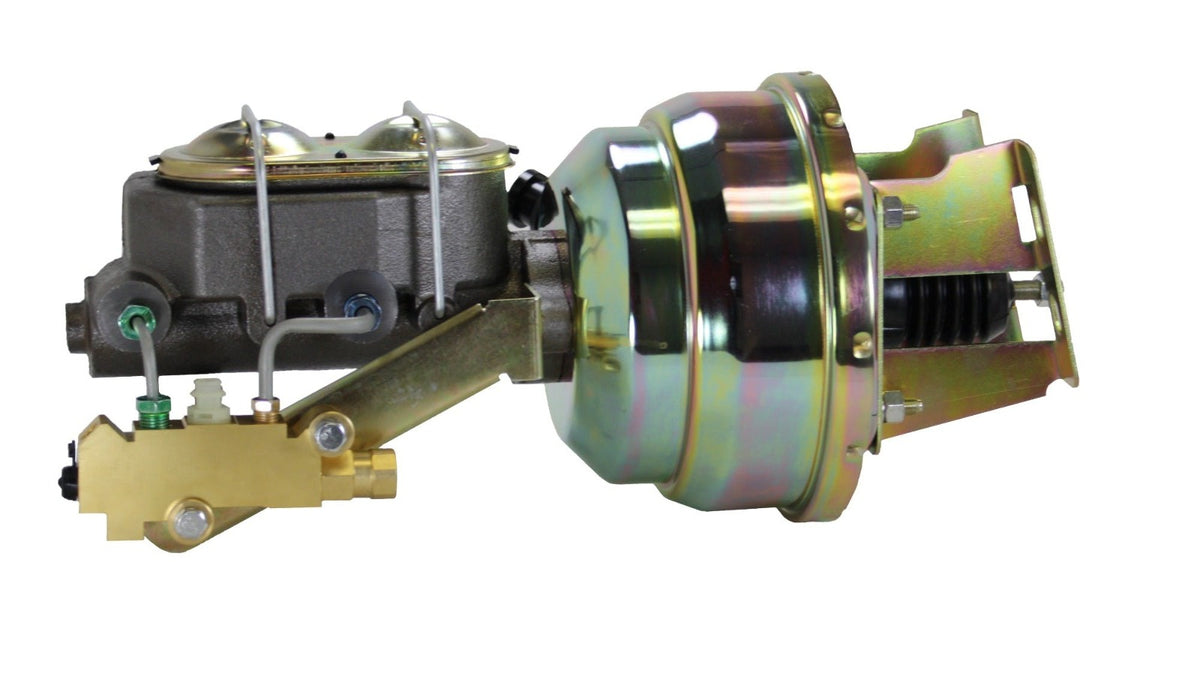 LEED Brakes 3M1A3 8 in Dual Power Booster ,1-1/8in Bore, side valve disc/disc (Zinc)