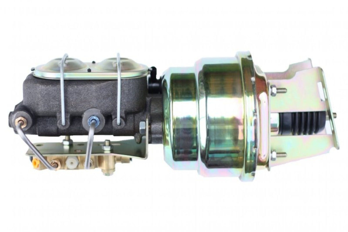 LEED Brakes 3S1A3 7 in Dual Power Booster ,1-1/8in Bore, side valve disc/disc (Zinc)