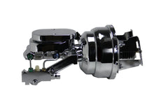 LEED Brakes 4N6B4 8 in Dual Power Booster ,1-1/8in Bore, side valve disc/disc (Chrome)