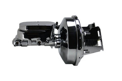LEED Brakes 4R6 9 in Power Booster , 1-1/8in Bore Aluminum polished Master (Chrome)