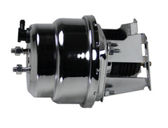 LEED Brakes 4T6 7 in Dual Power Booster ,1-1/8in Bore,  (Chrome)