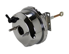 LEED Brakes 6JF92 7 in Power Brake Booster , 1 in Bore, bottom valve disc/drum (chrome)