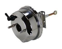 LEED Brakes 6JF94 7 in Power Brake Booster , 1 in Bore, bottom valve disc/disc (chrome)