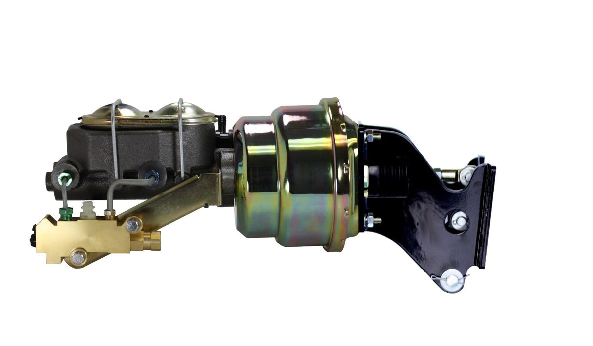LEED Brakes 761A3 7 in Dual Power Booster , 1-1/8in Bore, side valve, disc/disc (Zinc)