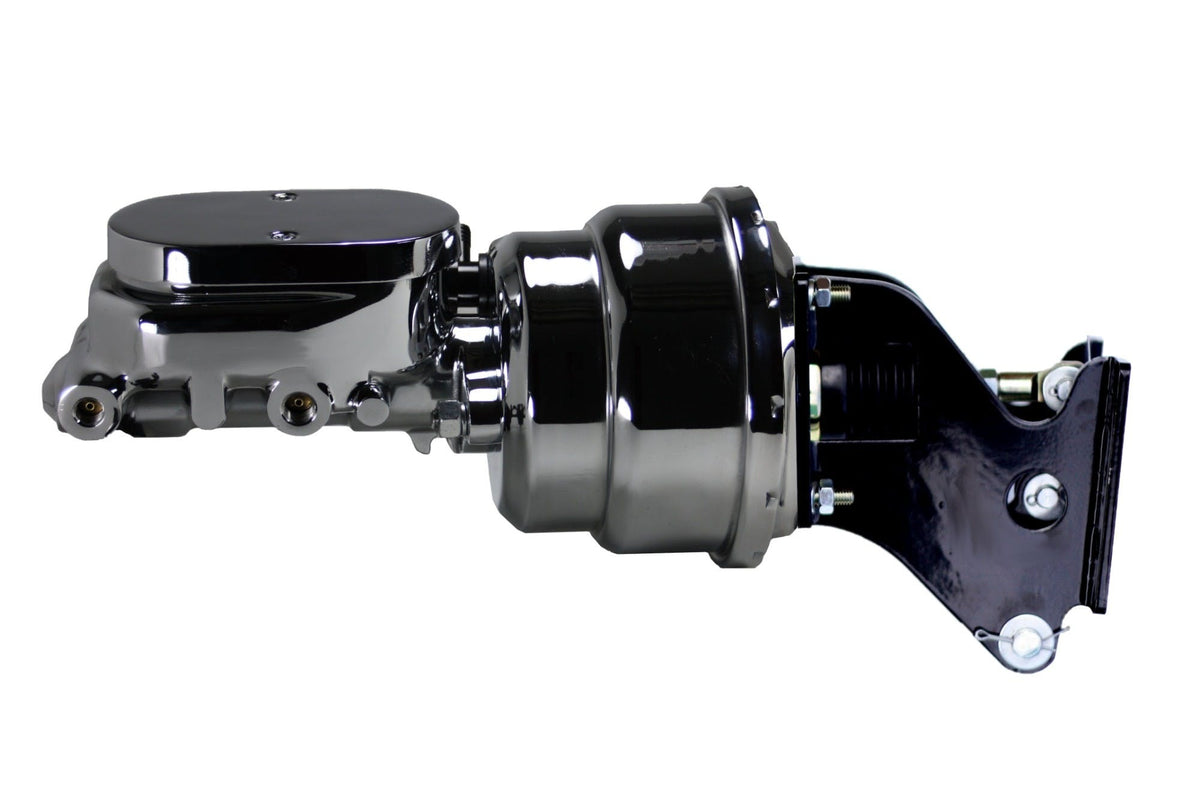 LEED Brakes 776 7 in Dual Power Booster 1-1/8 inch bore Master Cylinder (Chrome)