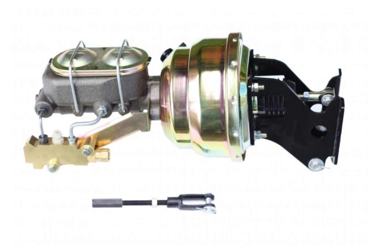 LEED Brakes 781A1 8 in Dual Power Booster , 1-1/8in Bore, side valve, disc/drum (Zinc)