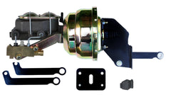 LEED Brakes A81A1 8 in Dual Power Booster , 1-1/8in Bore Master w/ disc/drum valve