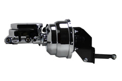 LEED Brakes A96 8 in Dual Power Booster , 1-1/8in Bore Master (Chrome)