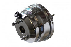 LEED Brakes 8 inch Dual Power Booster 1 inch Bore Master with disc/disc valve Chrome A9FB4