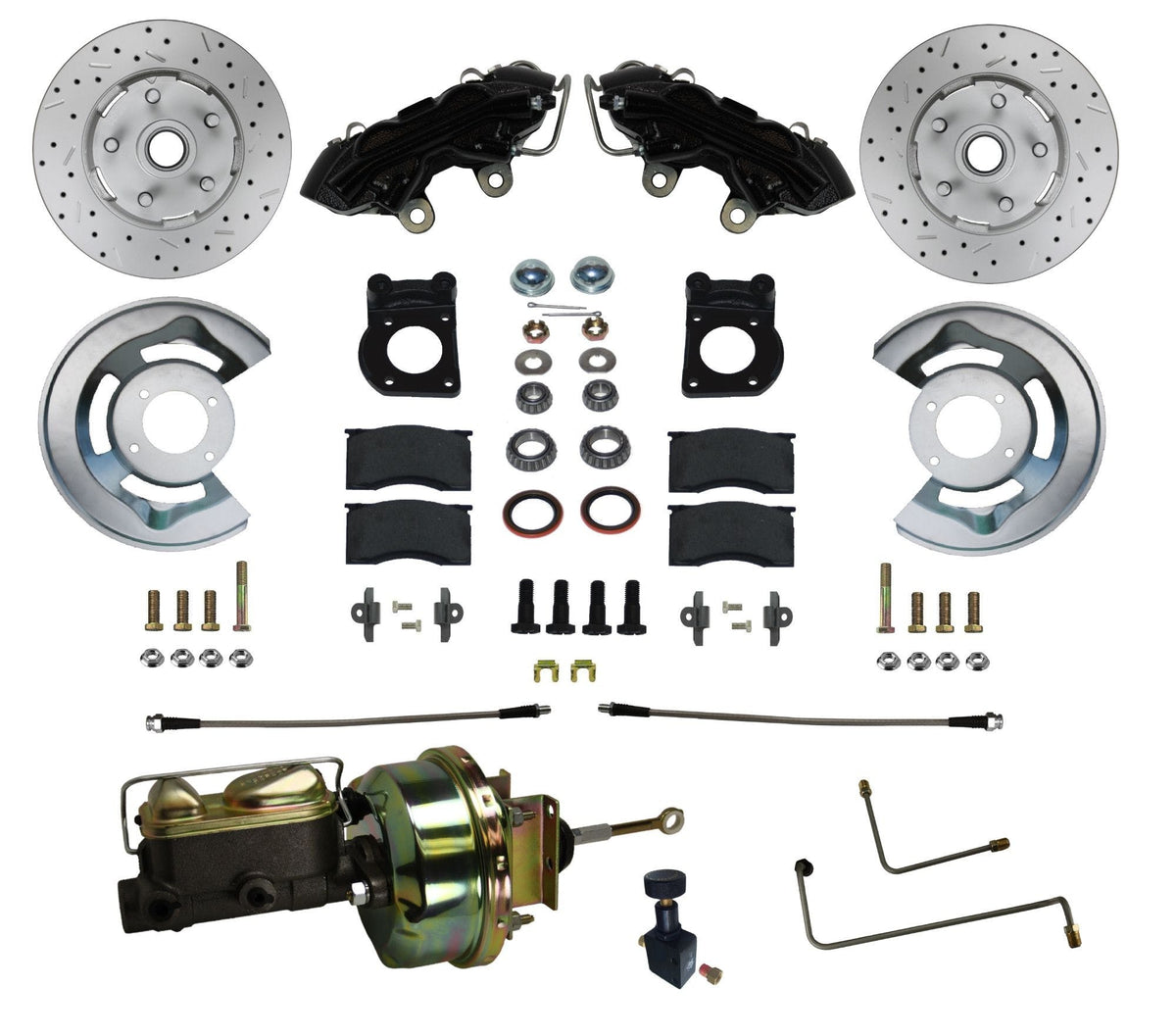 LEED Brakes BFC0001-H405AX MaxGrip XDS Power Conversion Kit  Black Powder Coat