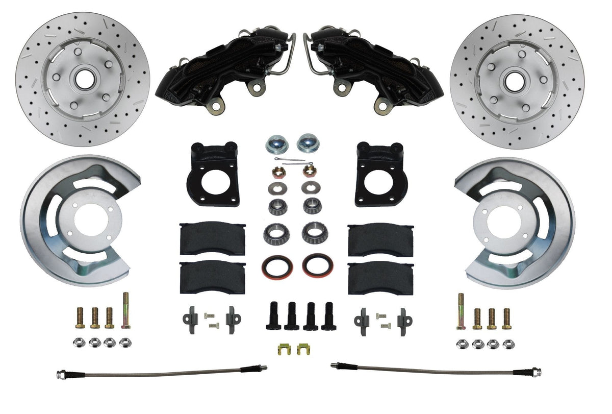 LEED Brakes BFC0001SMX MaxGrip XDS Spindle Mount Kit - Black Powder Coat
