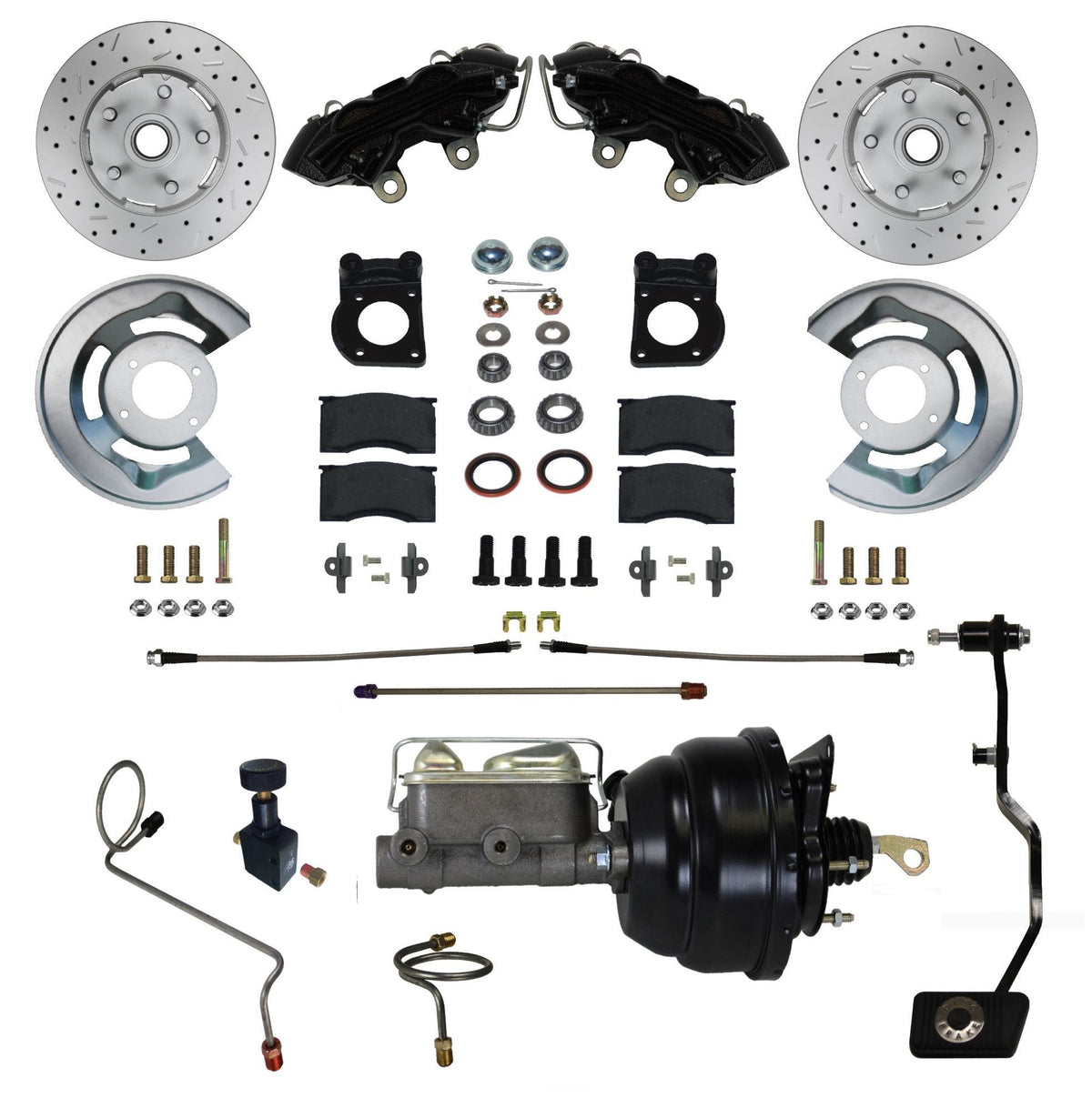 LEED Brakes BFC0002-X405MX MaxGrip XDS Power Conversion Kit - Black Powder Coat