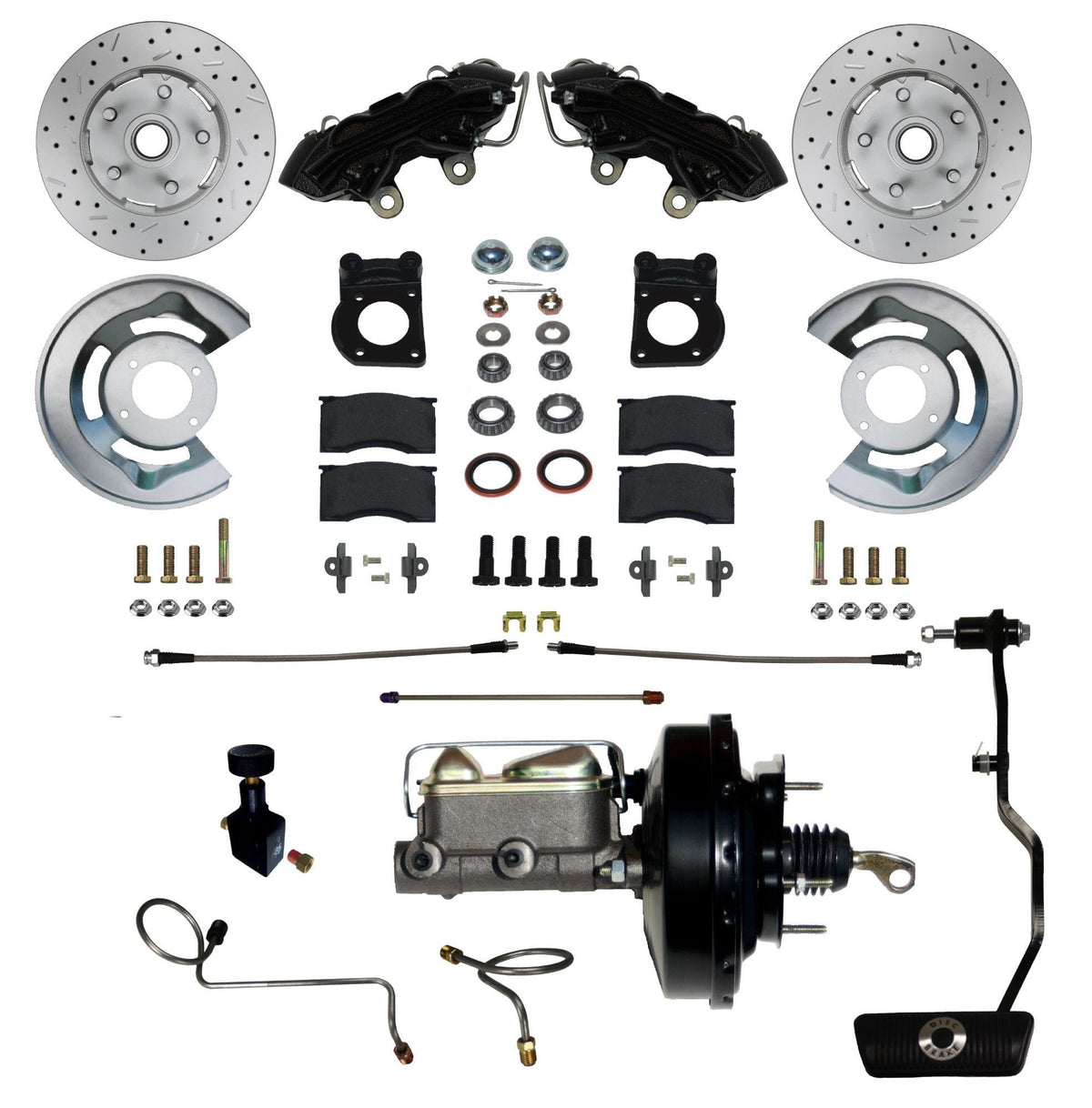 LEED Brakes BFC0003-3405AX MaxGrip XDS Power Conversion Kit - Black Powder Coat