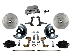 LEED Brakes BFC1002-F05X Front Disc Brake Kit - Manual - Chrome - Black - MaxGrip