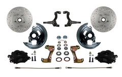 LEED Brakes BFC1002SMX Front Disc Brake Kit - Spindle Mount - Black - MaxGrip