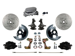 LEED Brakes BFC1003-F05X Front Disc Brake Kit - Manual - Chrome - Black - MaxGrip