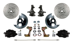 LEED Brakes BFC1003SMX Front Disc Brake Kit - Spindle Mount - Black - MaxGrip