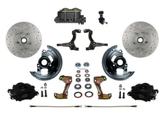 LEED Brakes BFC1006-305X Front Disc Brake Kit - Manual Brakes - Black - MaxGrip