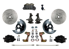 LEED Brakes BFC1007-305X Front Disc Brake Kit - Manual Brakes - Black - MaxGrip