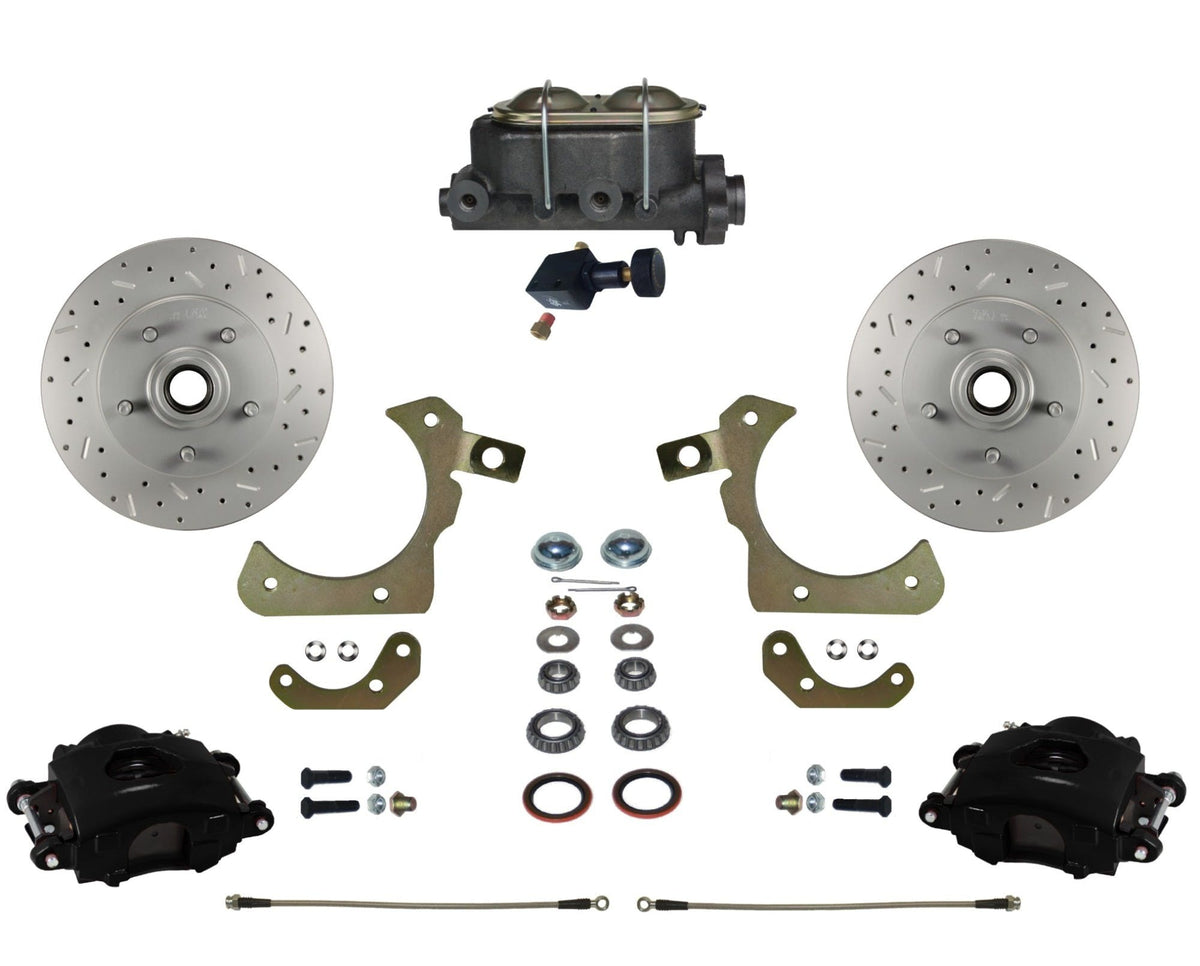LEED Brakes BFC1010-305X Front Disc Brake Conversion, Manual Adjustable - MaxGrip XDS - Black