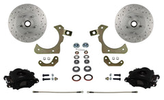 LEED Brakes BFC1010SMX Front Disc Brake Conversion, Spindle Mount Kit - MaxGrip XDS - Black