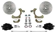 LEED Brakes BFC1011SMX Front Disc Brake Conversion, Spindle Mount Kit - MaxGrip XDS - Black
