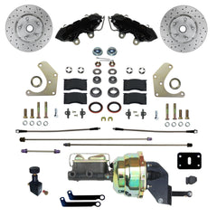 LEED Brakes BFC2001-8405X Mopar A  Body  MaxGrip XDS Power Conversion Kit - Black Powder Coat