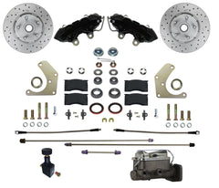 LEED Brakes BFC2001-C05X Mopar A  Body MaxGrip XDS Manual Conversion Kit - Black Powder Coat