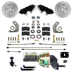 LEED Brakes BFC2002-8405X Mopar B and E Body MaxGrip XDS Power Conversion Kit - Black Powder Coat
