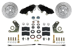 LEED Brakes BFC2003SMX Mopar C Body MaxGrip XDS Conversion Kit - Spindle Mount - Black Powder Coat