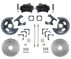 LEED Brakes BRC1001X Rear Disc Brake Kit - GM 10 and 12 Bolt - Black - MaxGrip