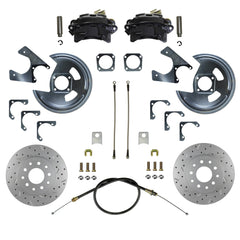 LEED Brakes BRC1002X Rear Disc Brake Kit - GM 10 and 12 Bolt - Black - MaxGrip