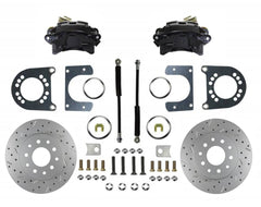 LEED Brakes BRC1007X Rear Disc Brake Conversion with MaxGrip XDS Rotors Black Powder Coated