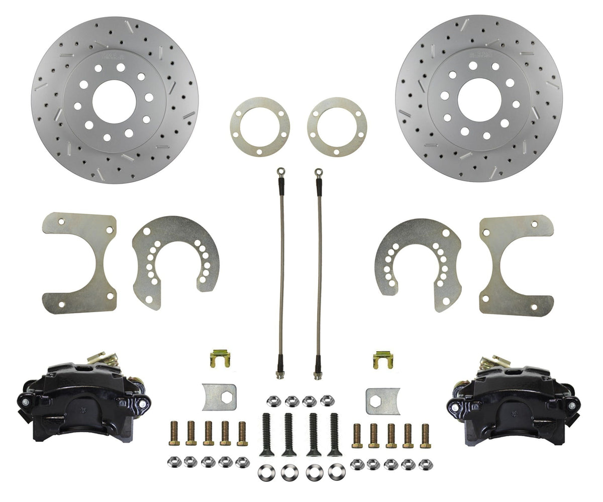 LEED Brakes BRC2001X Rear Disc Brake Kit - Mopar - Black - MaxGrip