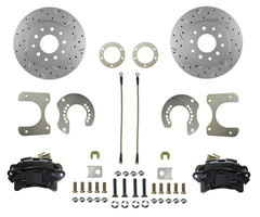 LEED Brakes BRC2001X Rear Disc Brake Kit - Mopar - Black - MaxGrip