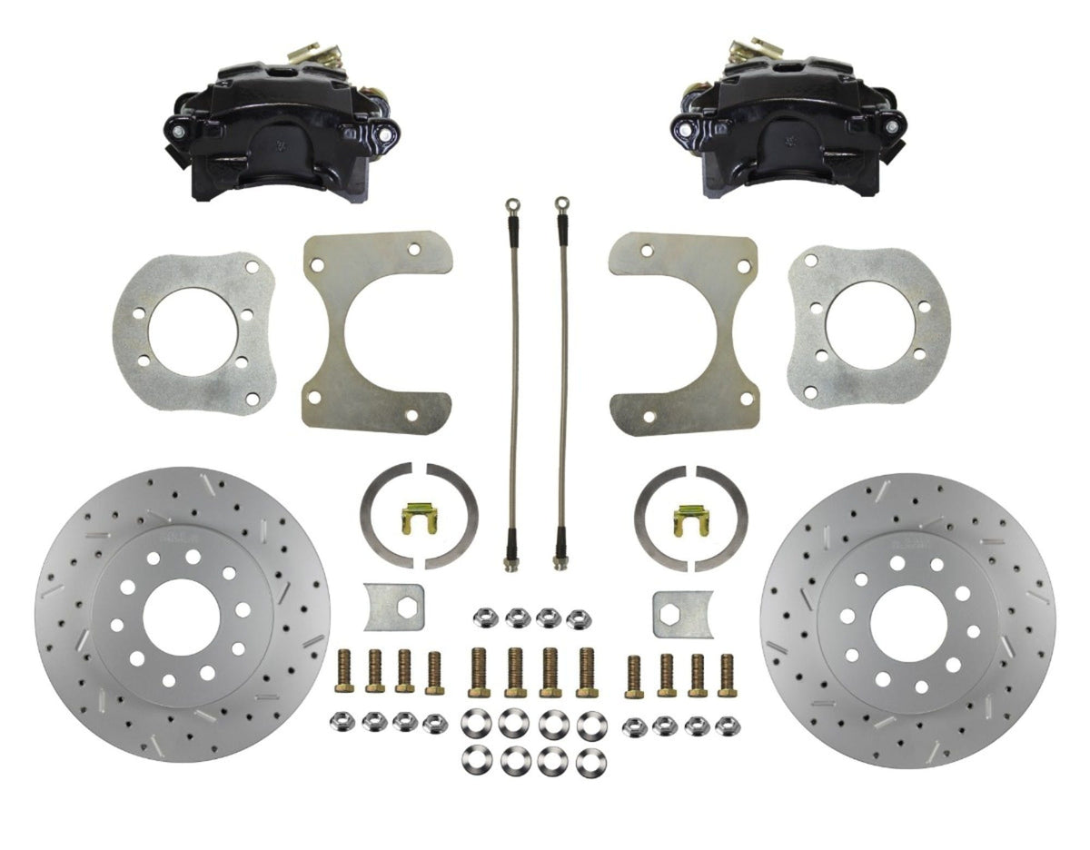 LEED Brakes BRC3001X Rear Drum to Disc Brake Conversion Kit - 11 inch Rotor - MaxGrip - Black
