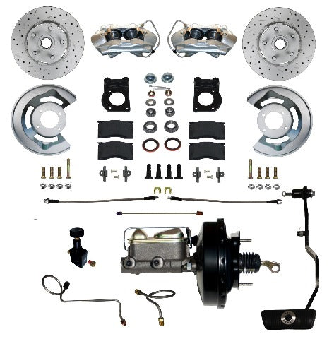LEED Brakes FC0003-3405AX Power Front Disc Brake Conversion Kit - Auto Trans w/ MaxGrip XDS
