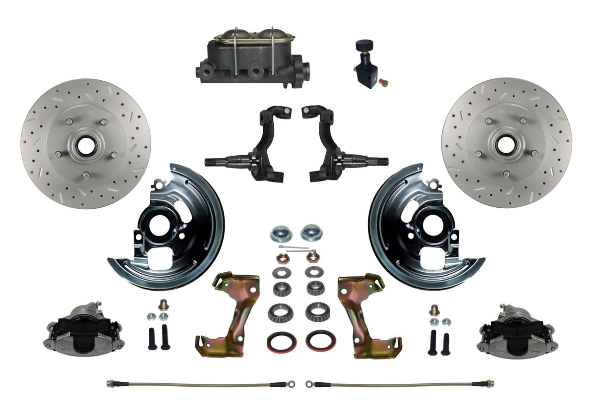 LEED Brakes FC1002-305X Manual Front Disc Conversion Kit - Adj Valve - MaxGrip XDS