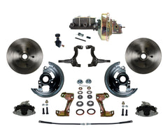 LEED Brakes FC1002-E105 Power Front Disc Kit - 9 in - Adj Valve - Zinc