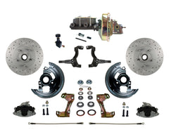 LEED Brakes FC1002-E105X Power Front Disc Kit - 9 in - Adj Valve - MaxGrip XDS - Zinc