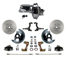 LEED Brakes FC1002-F605X Power Front Disc Kit - 9 in - Adj Valve - MaxGrip XDS - Chrome