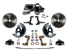 LEED Brakes FC1002-F6B4 Power Front Disc Kit - 9 in - Disc Disc - Chrome