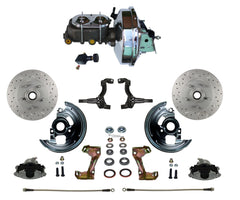 LEED Brakes FC1002-FB05X Power Front Disc Conversion Kit - Adj Valve - MaxGrip - Chrome