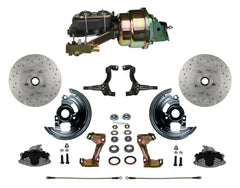 LEED Brakes FC1002-K1A3X Power Front Disc Kit - 7 in - Disc Disc - MaxGrip XDS - Zinc