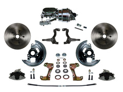 LEED Brakes FC1002-L6B2 Power Front Disc Kit - 7 in - Disc Drum - Chrome