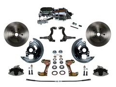 LEED Brakes FC1002-L6B4 Power Front Disc Kit - 7 in - Disc Disc - Chrome