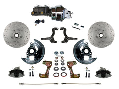 LEED Brakes FC1002-LB05X Power Front Disc Kit - 7 in - Adj Valve - MaxGrip XDS - Chrome