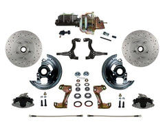 LEED Brakes FC1002-M105X Power Front Disc Kit - 8 in - Adj Valve - MaxGrip XDS - Zinc